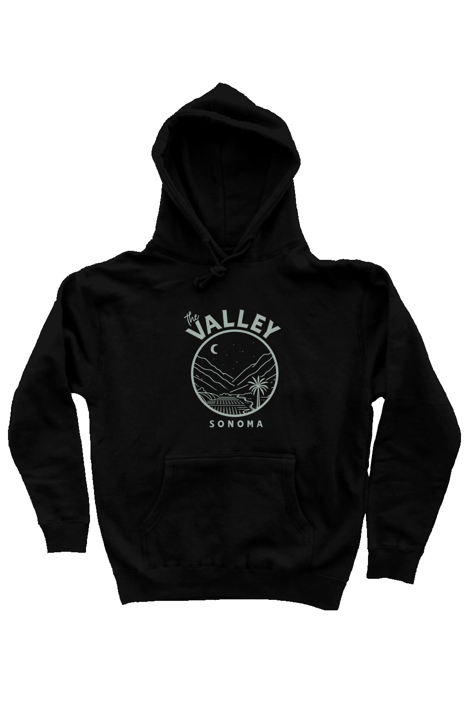 "The Jen" heavyweight hoodie in black