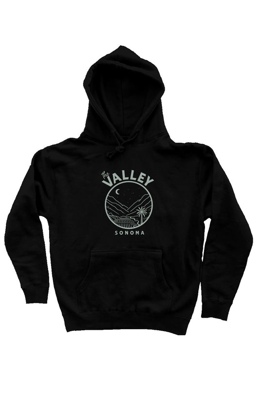 "The Jen" heavyweight hoodie in black
